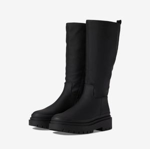 Steve Madden Women's Macall Fashion Lug Sole Knee Boot Size 11 Black NEW